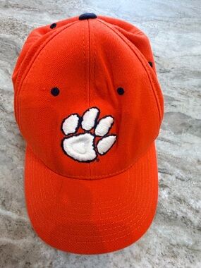 Zephyr Clemson Tigers Orange Adjustable Hat NCAA Embroidered Paw Cap